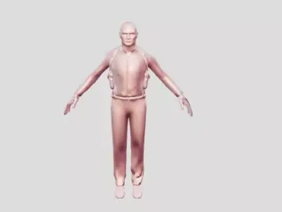 The Secret Agent Realistic character 3D model