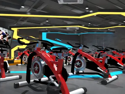 Gym Club 02 3D model