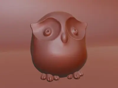Free Baby Owl Sculpt Free 3D model