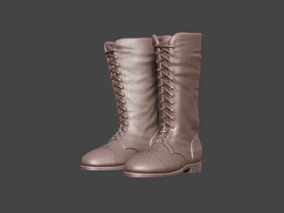 Leather Boots 3D print model purchase