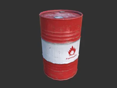 Oil Barrels Low-poly 3D model buy