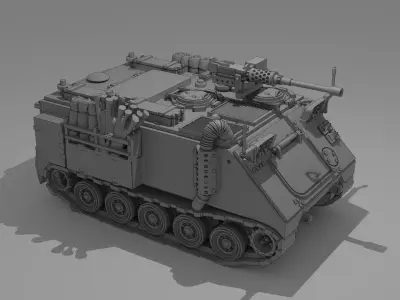 IDF M113 APC equipped with 50 Cal MG 3D print model