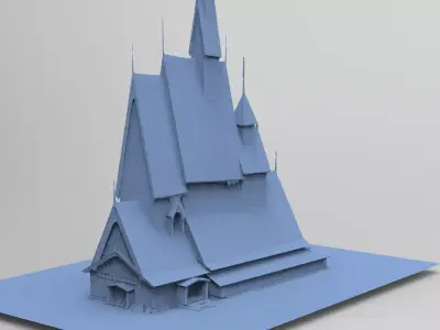 Viking big house 6 3D model
