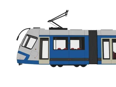 metro train 3D model purchase