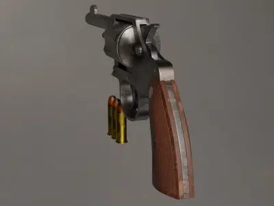 Revolver Gun 3D model order
