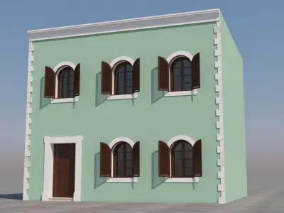 Mexican House 3D model get