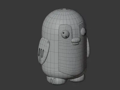 Penguin Animal Low-poly 3D model