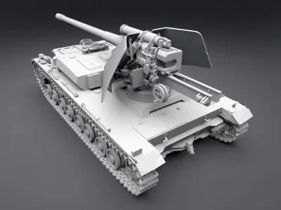 Waffentrager Scale model  3D print model
