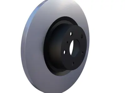 Brake Disk Low-poly 3D model