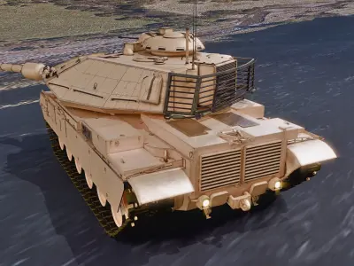 M60T Sabra Tank Low-poly 3D model