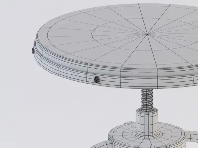 Industrial Mansard Stool 3D model