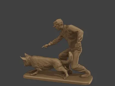 Czechoslovak communist Police K9 004 3D print model