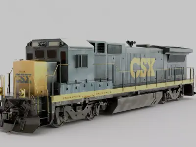 GE B40-8 Diesel Locomotive 3D model