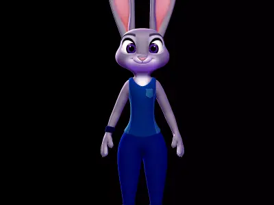Judy Hopps ZPD Training outfit -  Zootopia 3D print model
