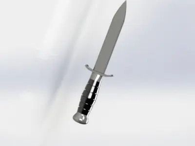 paratrooper knife Free low-poly 3D model