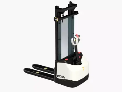 Forklift Crown 3000 warehouse loader Low-poly 3D model