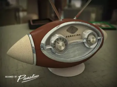 Vintage Radio Alien 1958 3D model