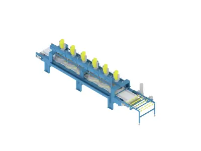 Filling Machine for Travertine and Marble  3D model