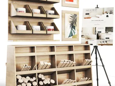 Workshop-work tools Low-poly 3D model