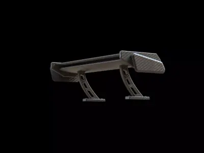 Spoiler carbon tuning vehicle car  3D model