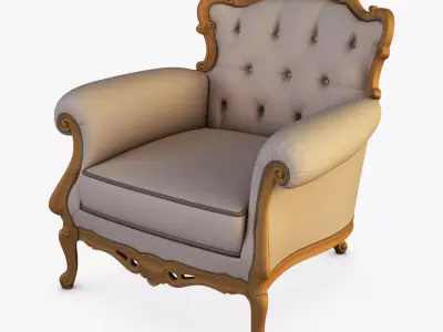 Angelo Cappellini Austen armchair 3D model