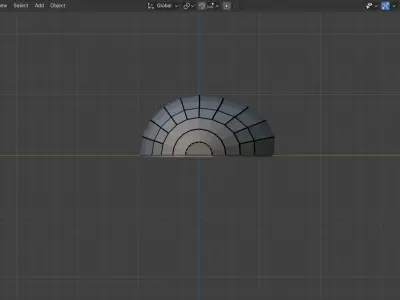 Futuristic Metal Helmet Free low-poly 3D model