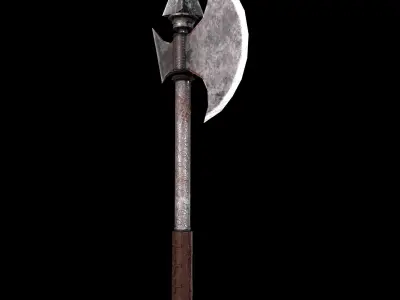 Axe Low Poly Low-poly 3D model 2