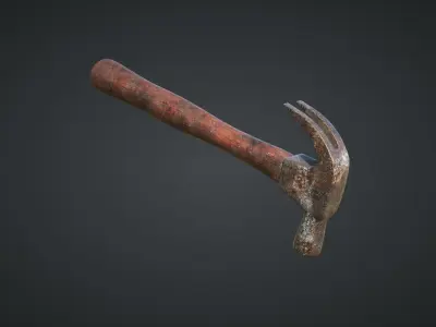 Hammer for Games Low-poly 3D model