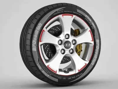 Wheel Kia 7 3D model