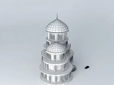 Supermarket mosque Free 3D model