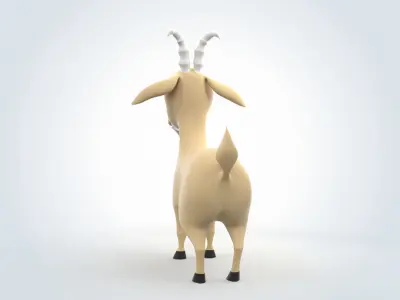 Cartoon Goat 3D model