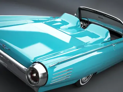Ford Thunderbird 1961 Roadster 3D model