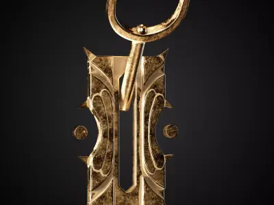 Mechanical Lever Game Ready 4k Textures Blende Free 3D model purchase
