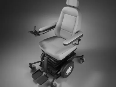 Wheelchair Motorised 3D model