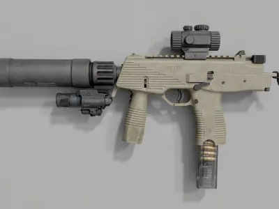 BT MP9 TP9 Low-poly 3D model