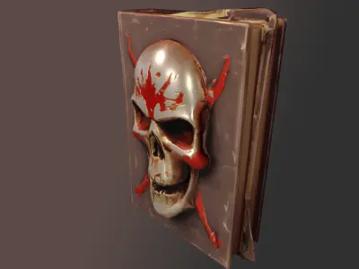 EvilBook Low-poly 3D model