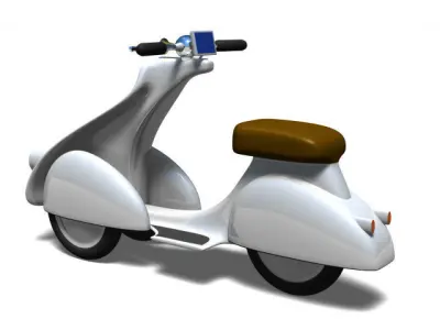 Scooter 3D model 9