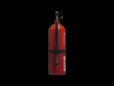 Fire Extinguisher Low-poly 3D model 7