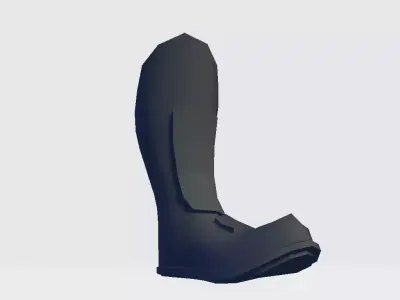 High Boot v4 Low-poly 3D model