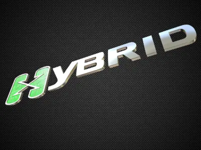hybrid logo 3D model from CGTrader