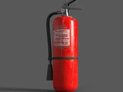 Low-poly fire extinguisher Low-poly 3D model