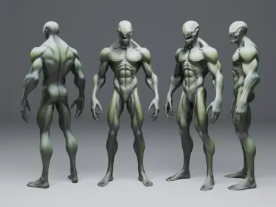 Alien Character 3D model buy