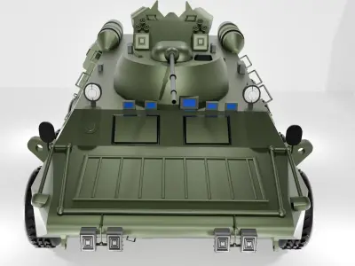 battle tank 3D model buy