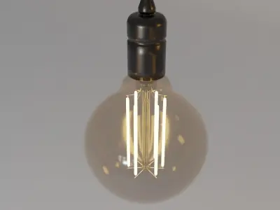 Ceiling lamp industrial 3D model purchase