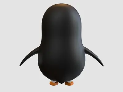 cartoon child penguin  3D model
