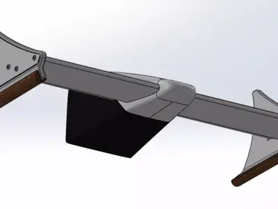 Mclaren MP4-4 Front Wing - 1-10 - 1-8 Scale 3D model