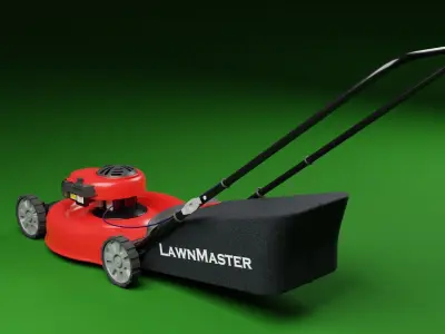 Push Lawn Mower Free 3D model