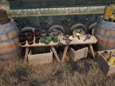 British WW2 Grenade Pack