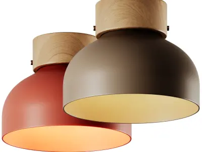 Reiko Aluminium Ceiling Lamp by Robin 3D model