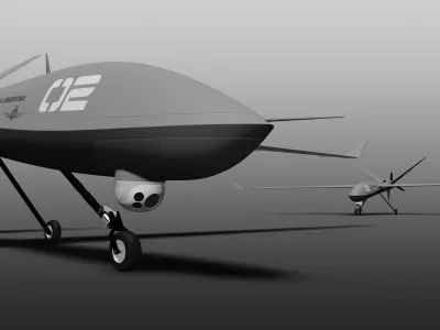 UAV DRNE VIGIA Low-poly 3D model